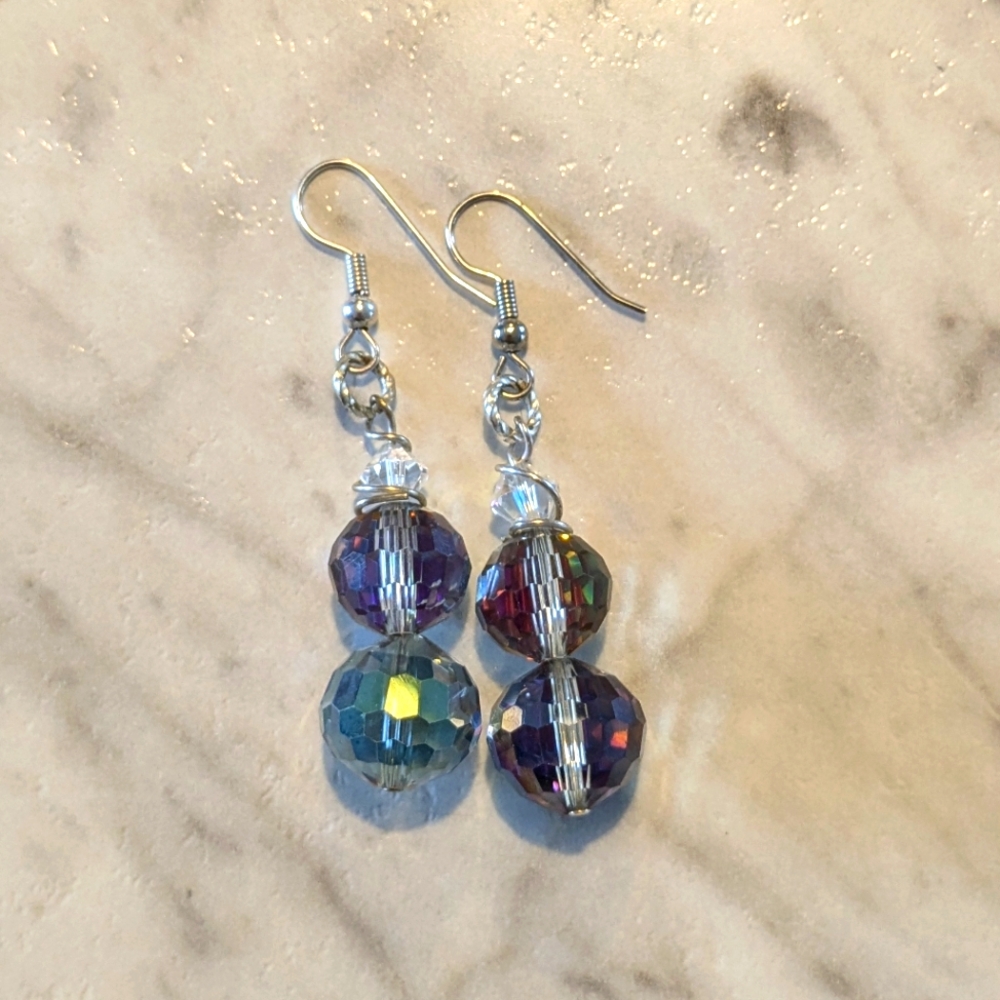 Elegant Vintage Multicolor Dangle Earrings